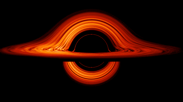Space portal warp background